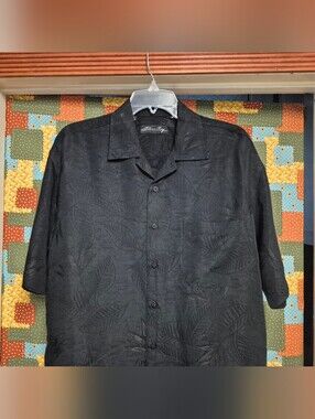 Milano Bay Black Short Sleeve Button Down Shirt